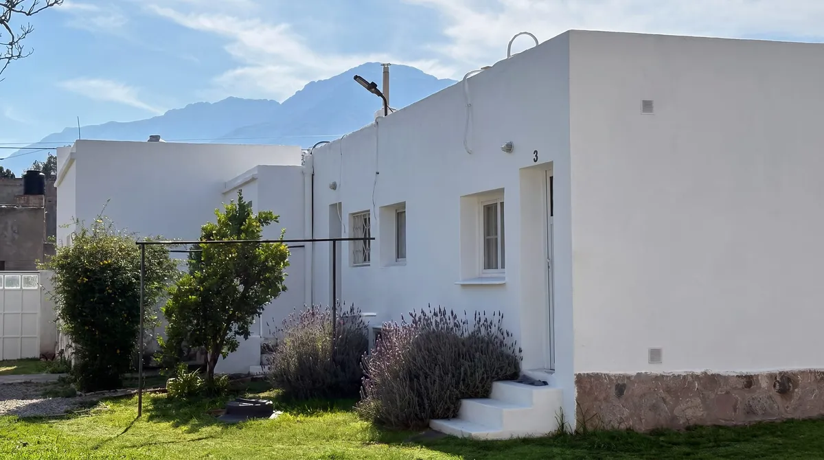 The side path, with the hill behind